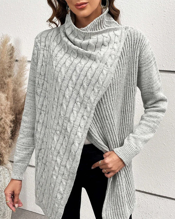 Sienna & Harper™ – Cozy Knit Solid Color Oversized Sweater