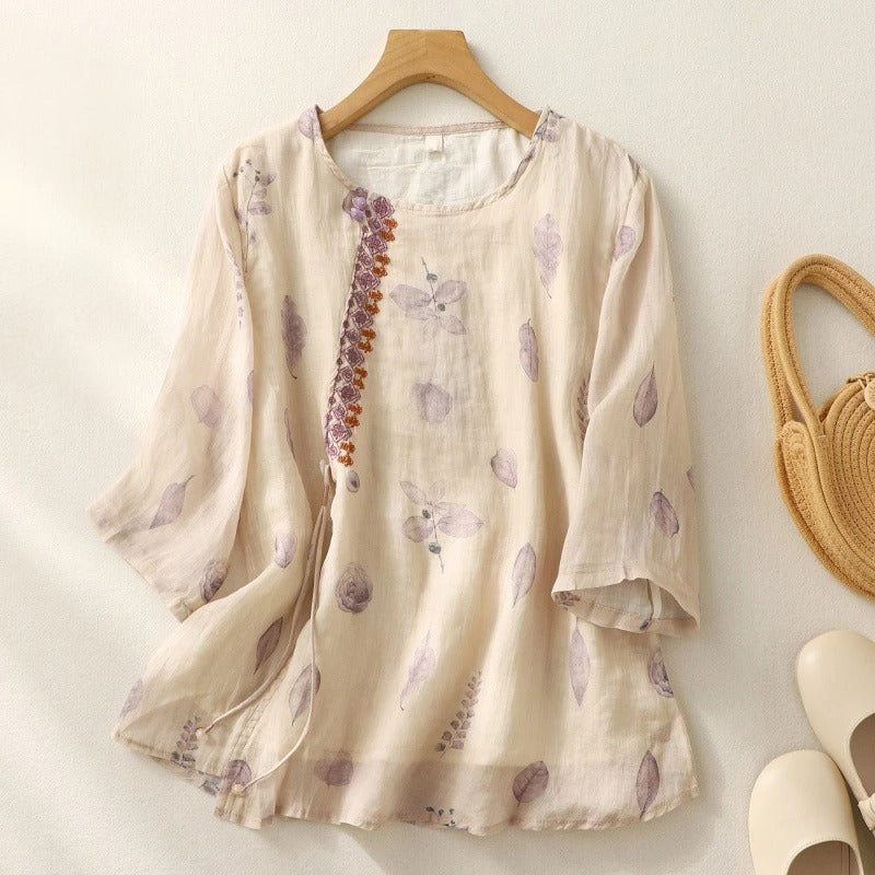 Sienna & Harper™ | Embroidered Relaxed Blouse