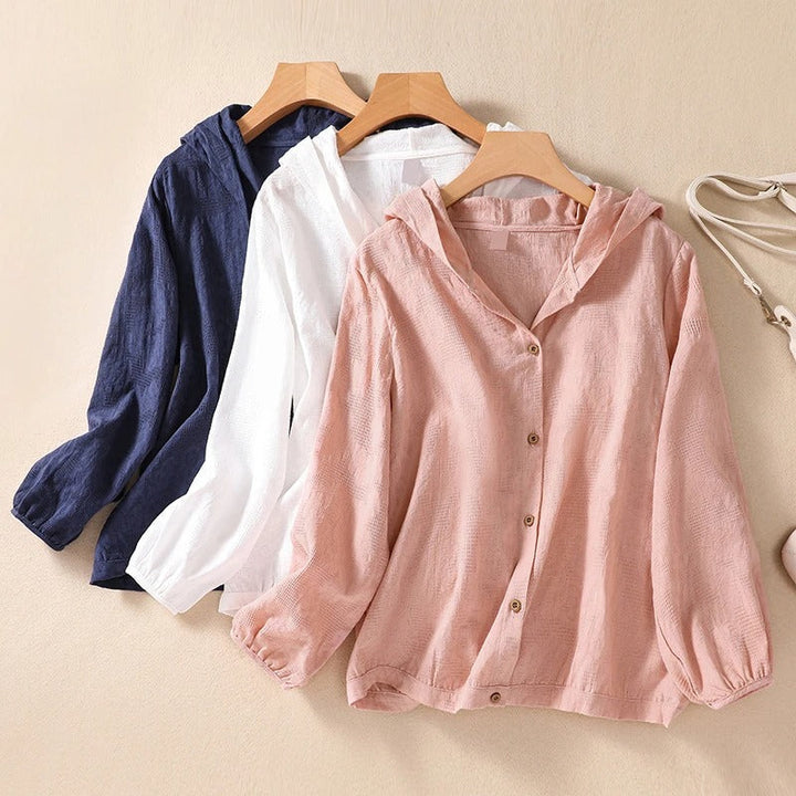 Sienna & Harper™ | Cozy Oversized Hooded Shirt