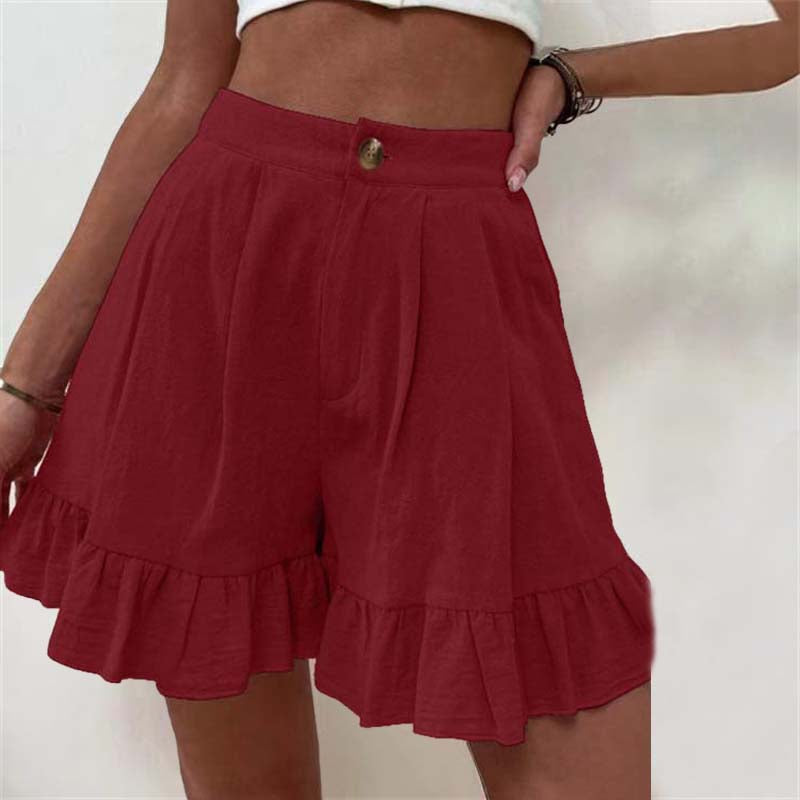 Sienna & Harper™ | Effortless Chic Ruffle Hem Shorts