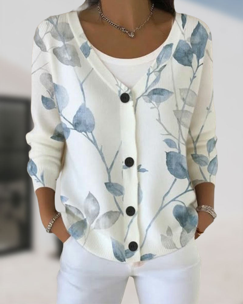 Sienna & Harper™ – Cardigan with Botanical Inspired Elegance