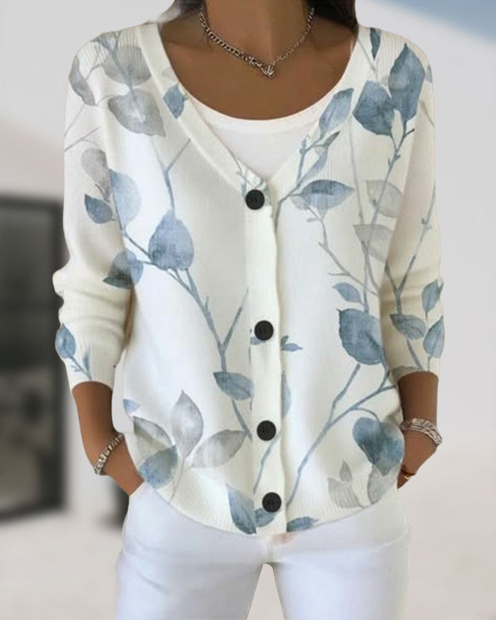 Sienna & Harper™ – Cardigan with Botanical Inspired Elegance