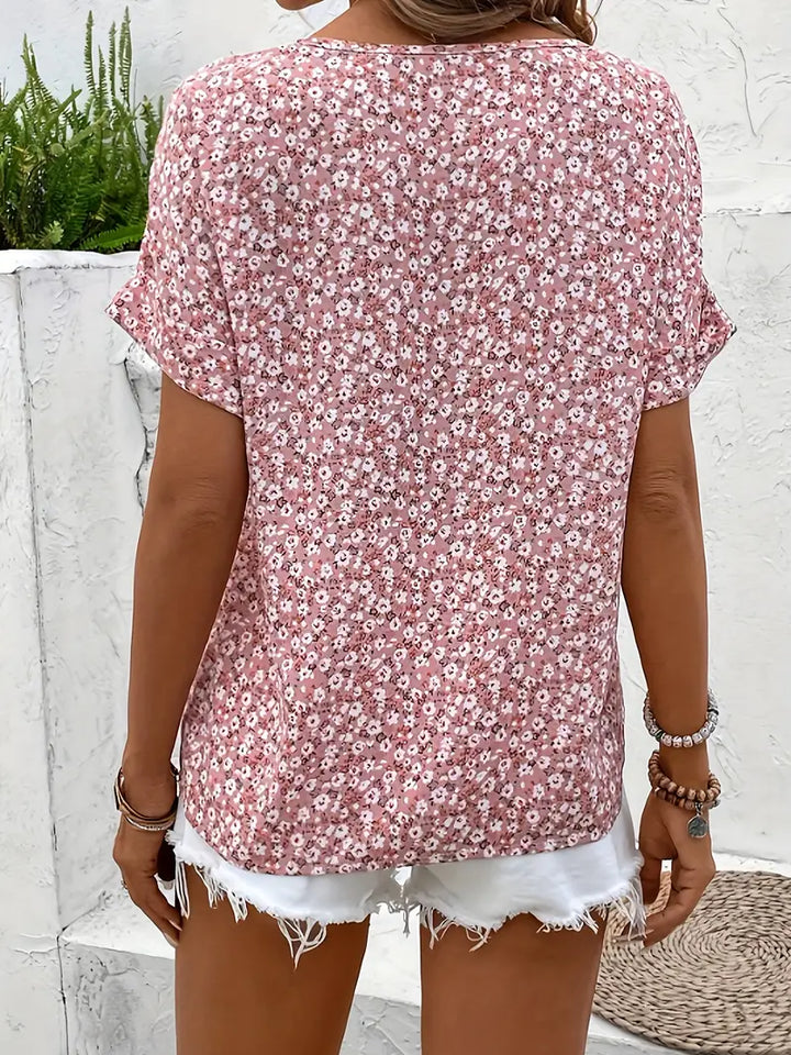 Sienna & Harper™ | Elegant Botanical Print Blouse