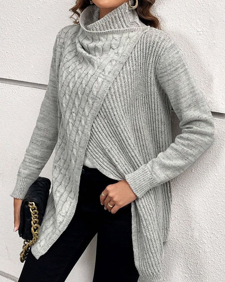 Sienna & Harper™ – Cozy Knit Solid Color Oversized Sweater