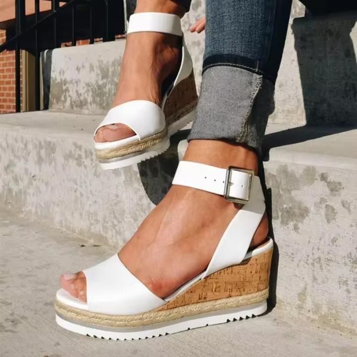 Sienna & Harper™ | Chic Wedge Sandals for Effortless Elegance