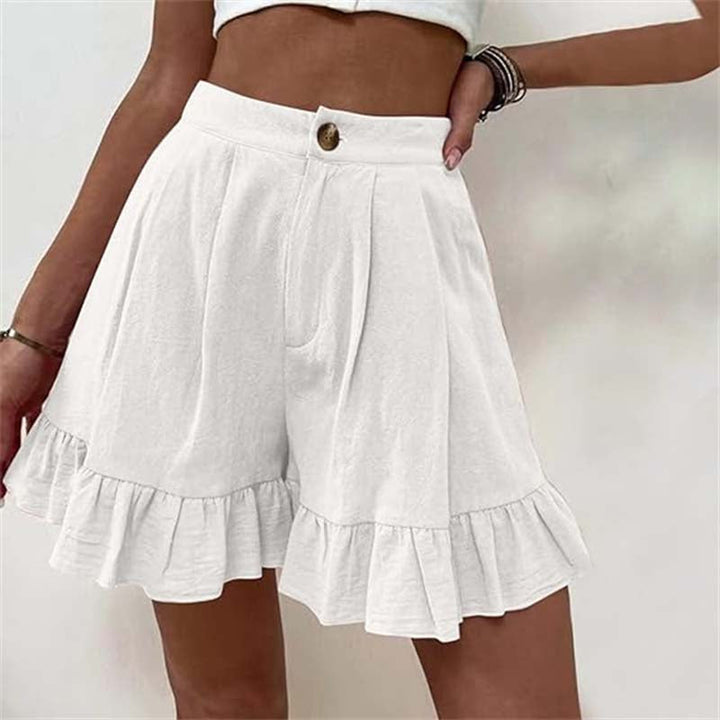 Sienna & Harper™ | Effortless Chic Ruffle Hem Shorts