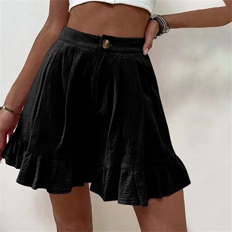 Sienna & Harper™ | Effortless Chic Ruffle Hem Shorts