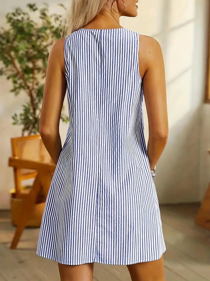 Isla™ | Stylish Striped Summer Dress with Pockets
