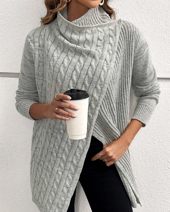 Sienna & Harper™ – Cozy Knit Solid Color Oversized Sweater