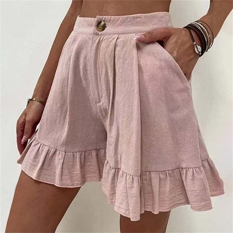 Sienna & Harper™ | Effortless Chic Ruffle Hem Shorts