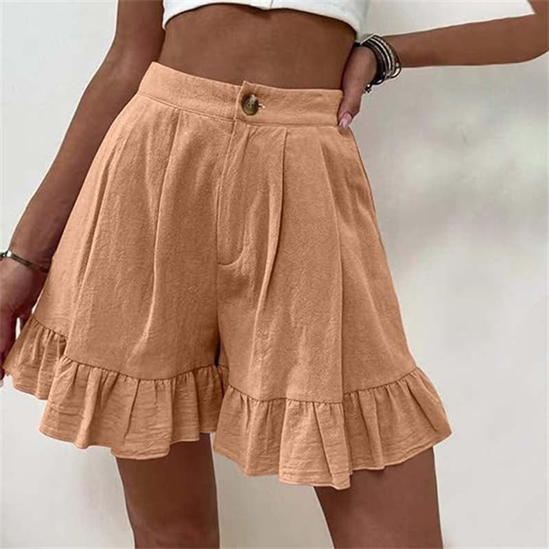Sienna & Harper™ | Effortless Chic Ruffle Hem Shorts