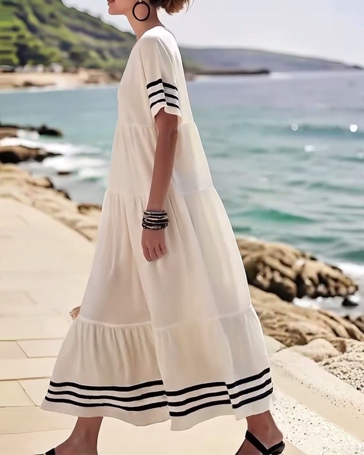 Taylor™ | Trendy Dress with Short Sleeves