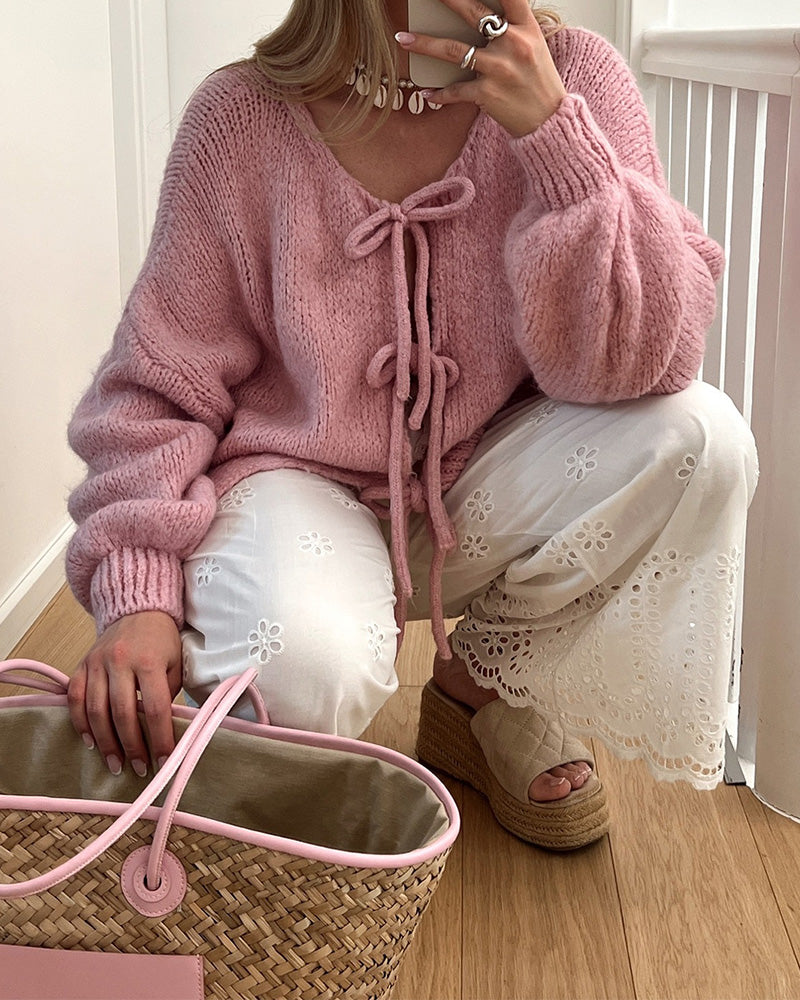 Sienna & Harper™ – Cozy Knit Open-Front Cardigan