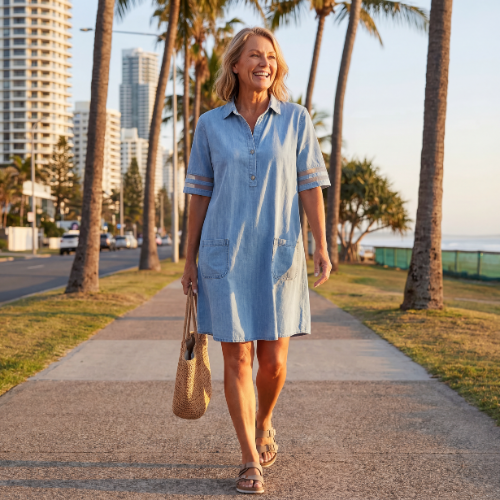 Ruby™ | Casual Denim Dress