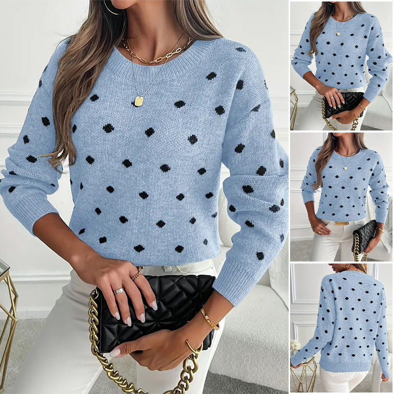 Sienna & Harper™ – Cozy Knit Pullover with Long Sleeves