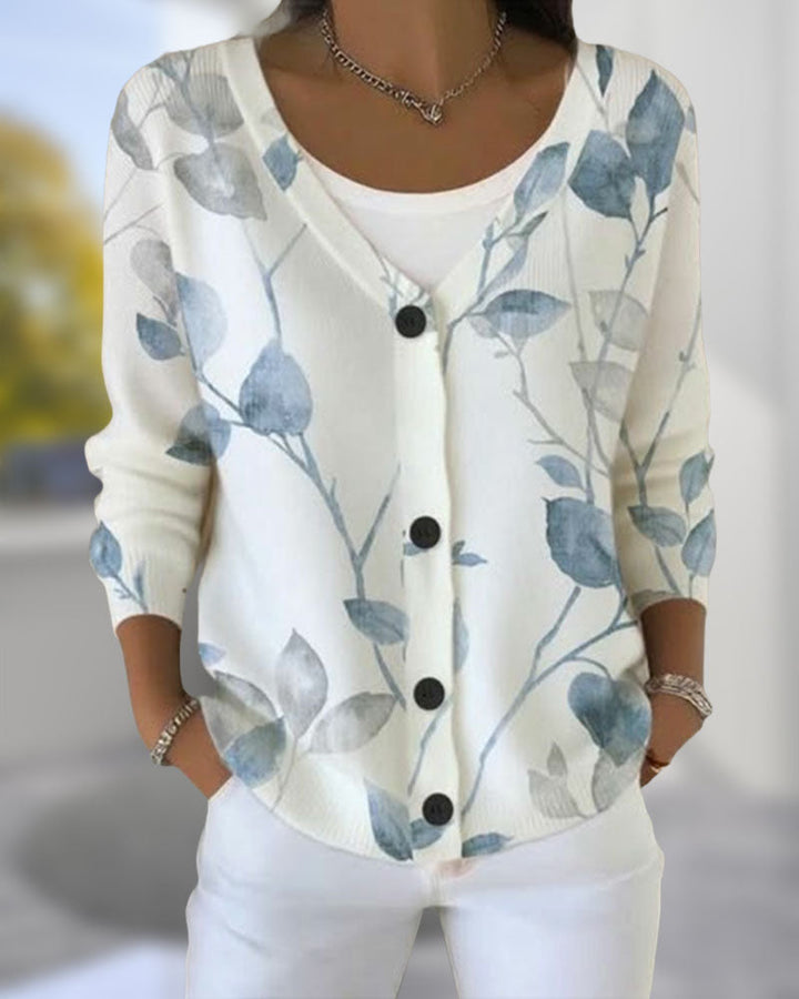 Sienna & Harper™ – Cardigan with Botanical Inspired Elegance
