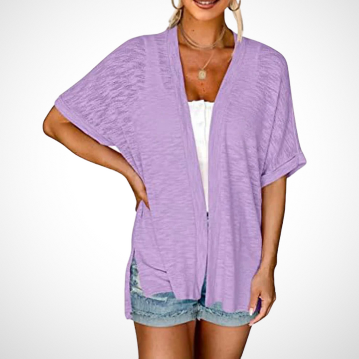 Sienna & Harper™ | Chic Lightweight Short Sleeve Cardigan