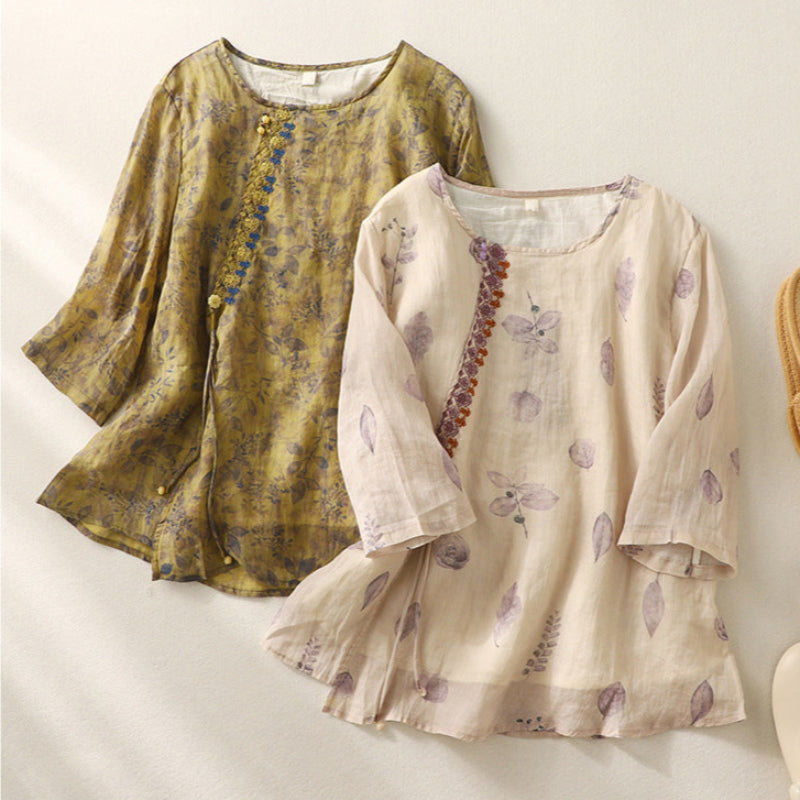 Sienna & Harper™ | Embroidered Relaxed Blouse