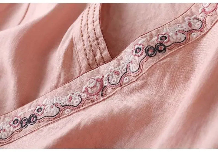 Sienna & Harper™ | Effortless Elegance Embroidered Summer Blouse