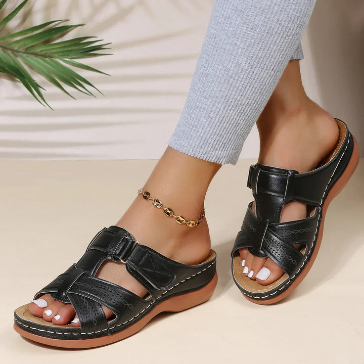 Sienna & Harper™ | Premium Orthopedic Wedge Sandals