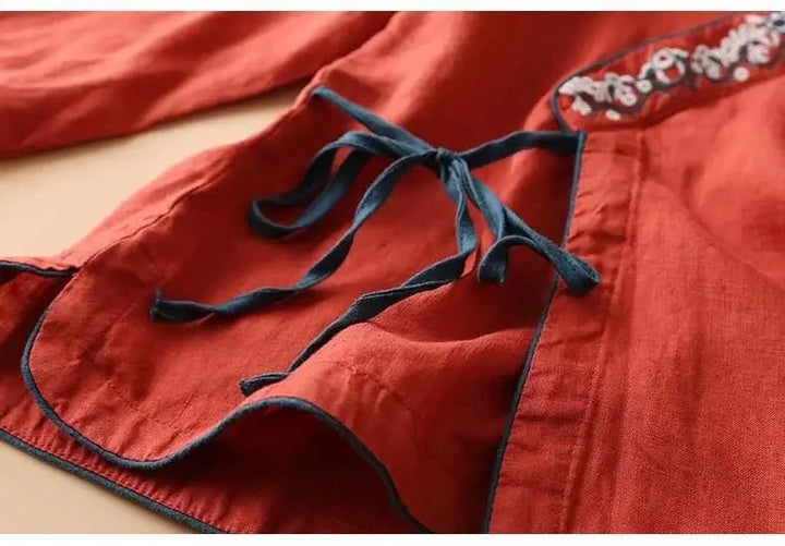 Sienna & Harper™ | Effortless Elegance Embroidered Summer Blouse