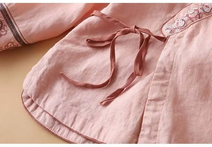 Sienna & Harper™ | Effortless Elegance Embroidered Summer Blouse