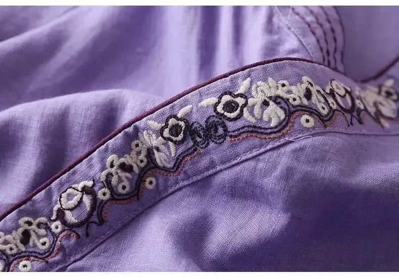 Sienna & Harper™ | Effortless Elegance Embroidered Summer Blouse