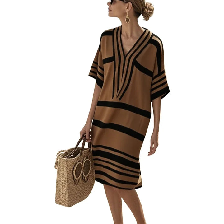 Ayla™  | Flowing Striped Dress