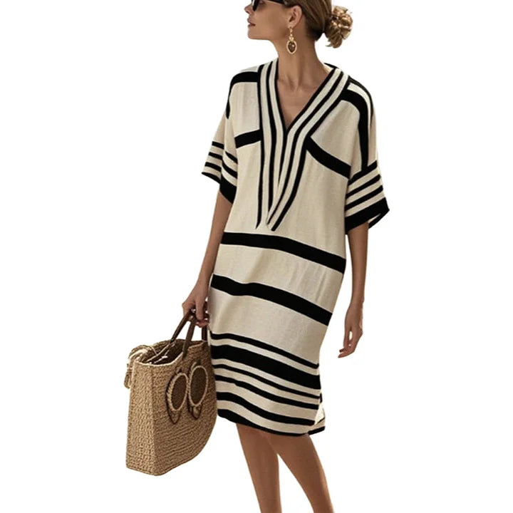 Ayla™  | Flowing Striped Dress