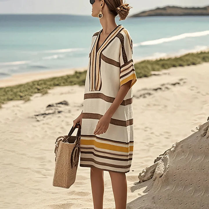 Ayla™  | Flowing Striped Dress