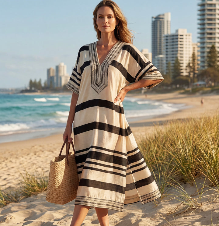 Ayla™  | Flowing Striped Dress