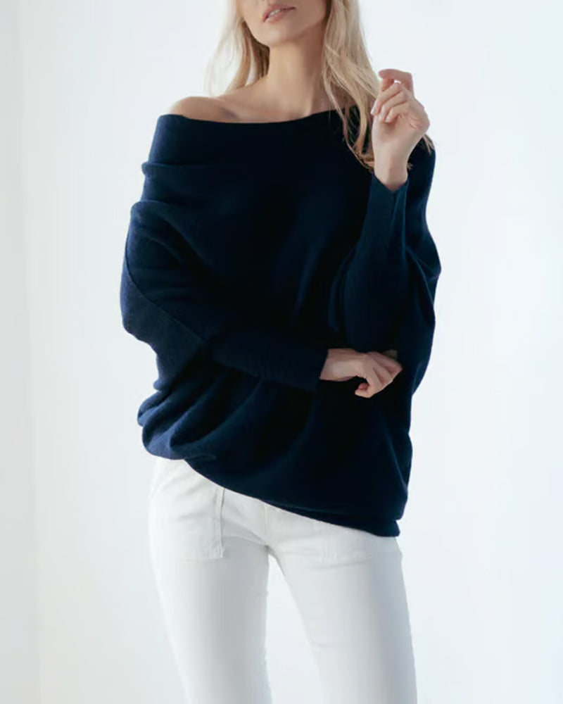Sienna & Harper™ – Asymmetrical Draped Knitwear with Innovative Design