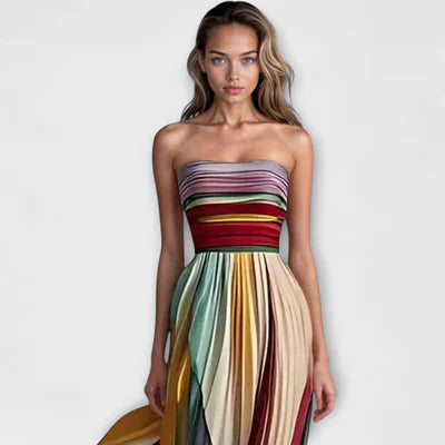 Sienna & Harper™ | Pleated Maxi Dress